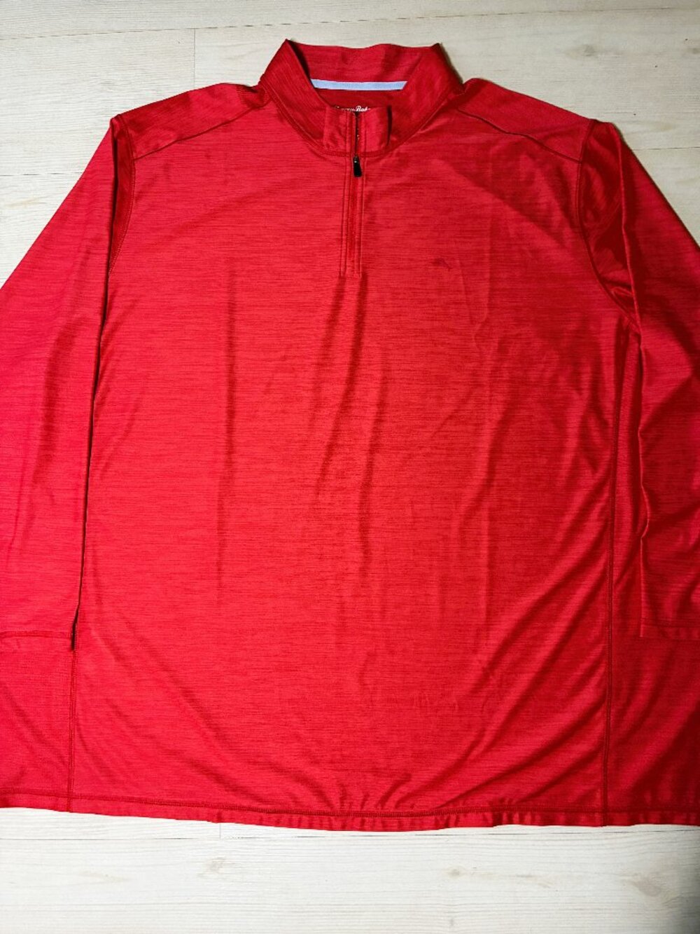 Tommy Bahama Men's Big Tall Palm Coast IslandZone Half-Zip Pullover Red Size 4XL
